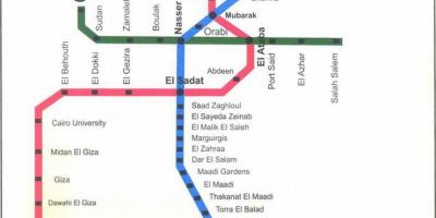 Cairo subway ramani
